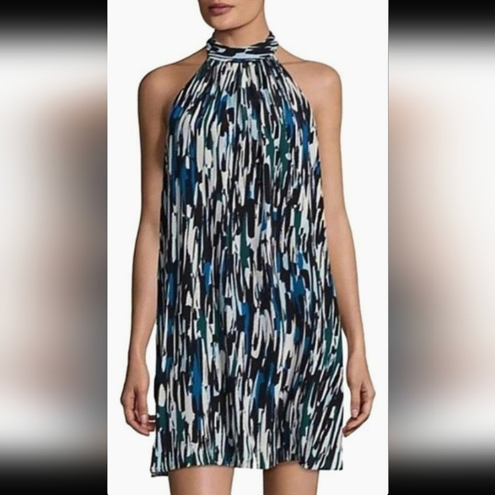 Cynthia Steffe Backless Halter Cocktail Formal Mini Dress Flowy Size 4